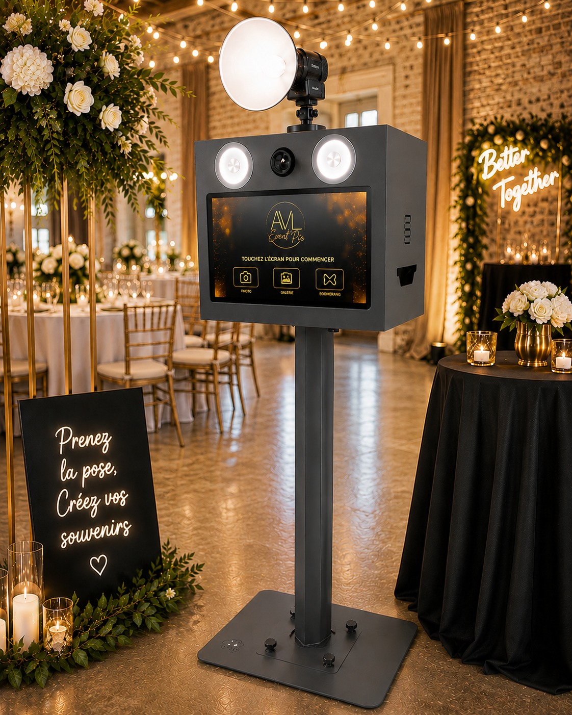 Borne métal Event Pic en reception