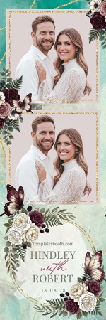 Aperçu d’un design mariage en format bande verticale 2x6